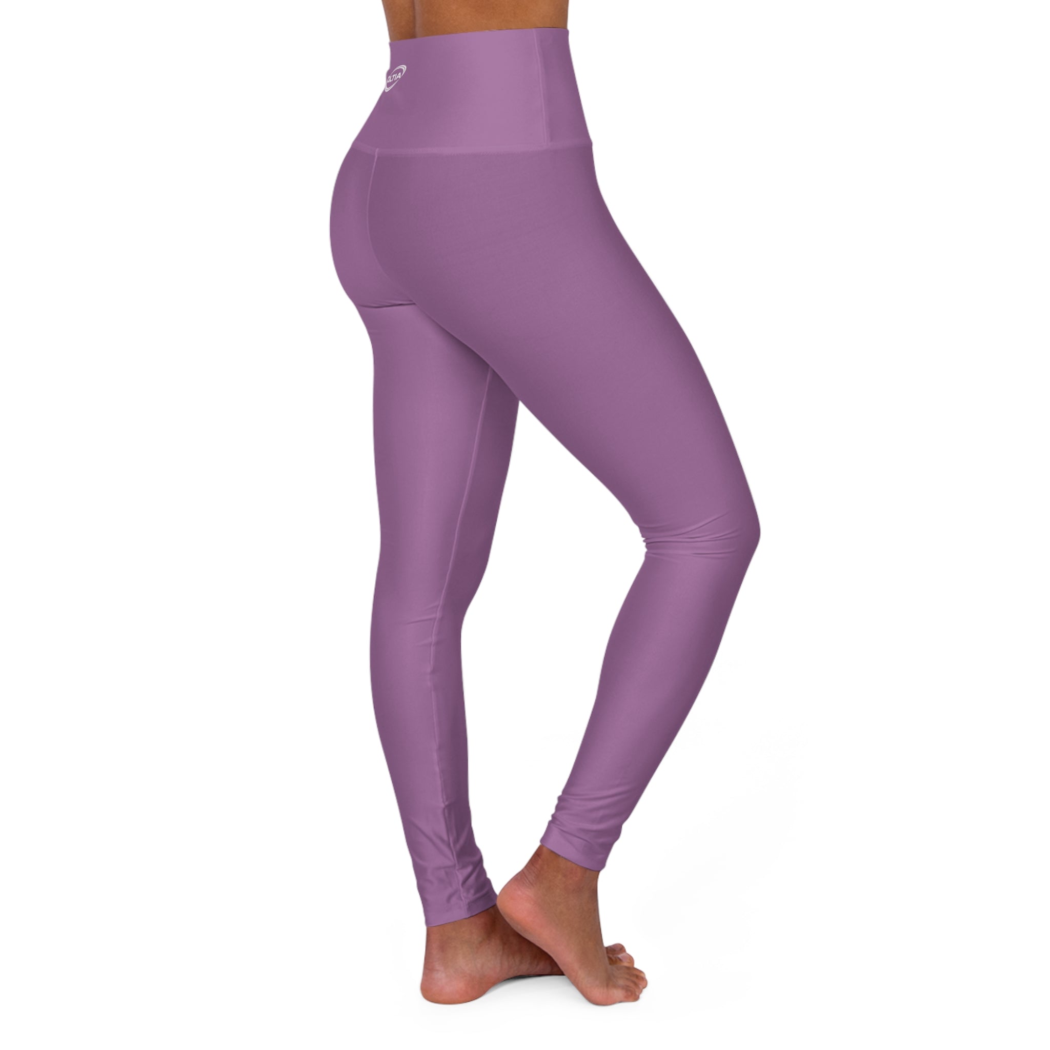 High-Waist Purple Yoga Leggings — Lightweight Stretch Activewear