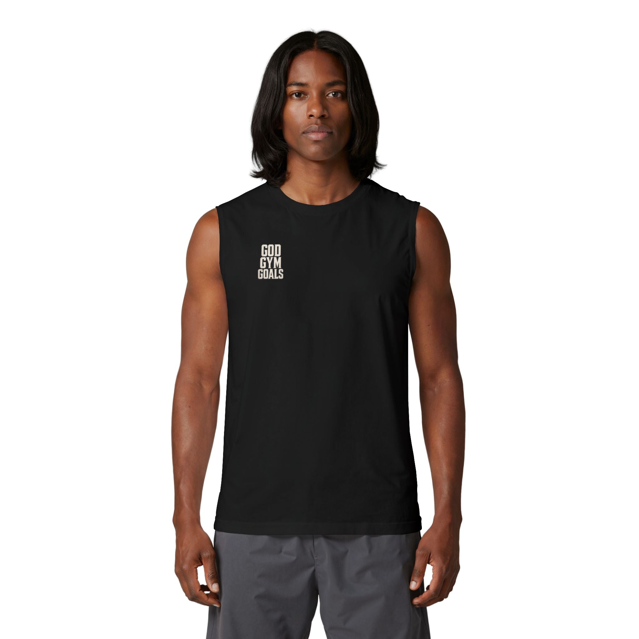 God Gym Goals Muscle Tank — Inspirational Workout Tank Top