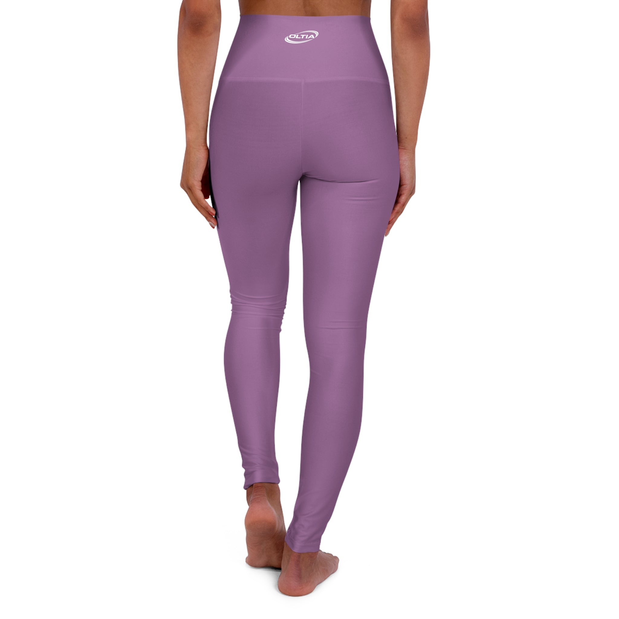 High-Waist Purple Yoga Leggings — Lightweight Stretch Activewear