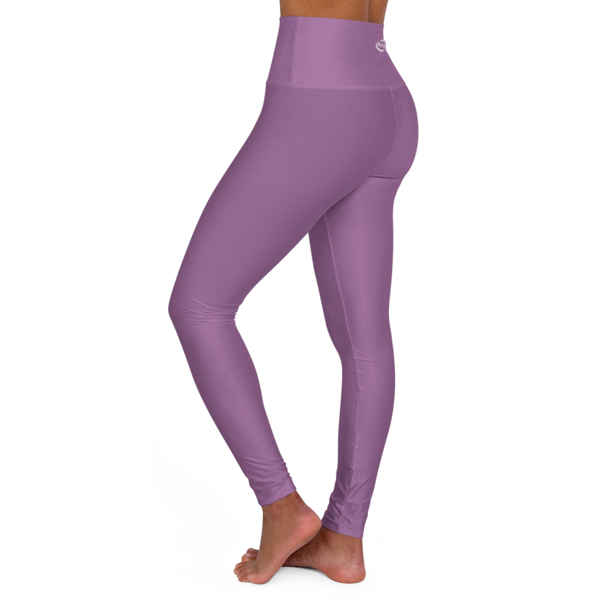 High-Waist Purple Yoga Leggings — Lightweight Stretch Activewear