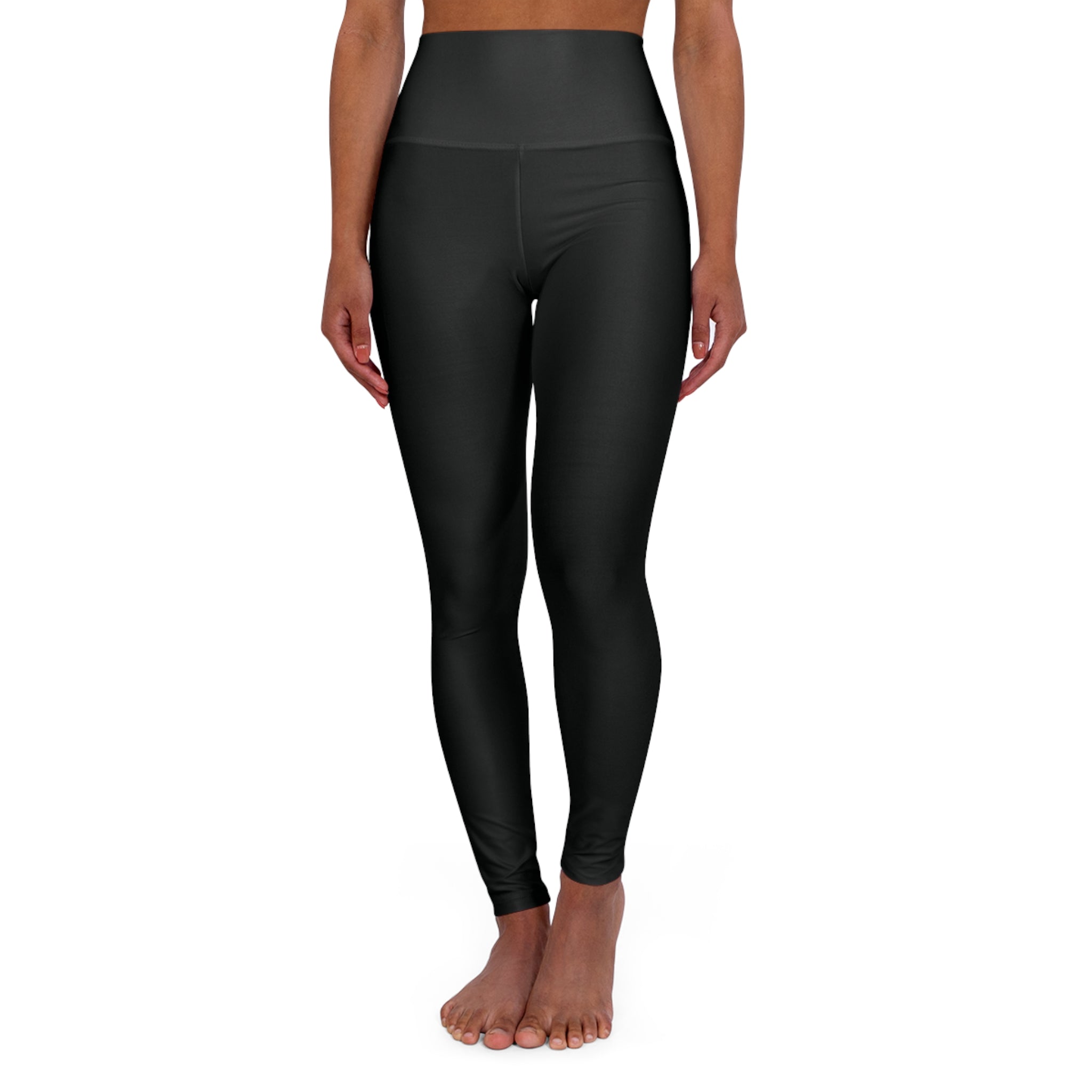 High-Waist Yoga Leggings – All-Over Print Athletic Tights
