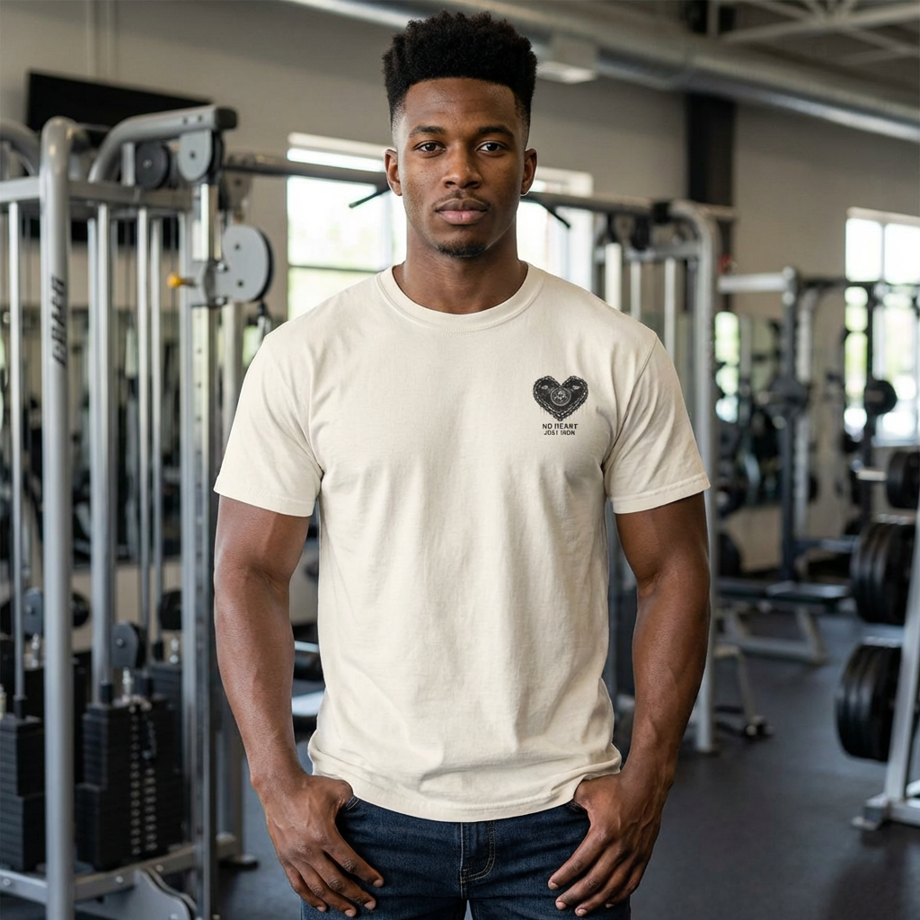 Copy of Gym Streetwear Comfort Tee — Trendy Plus-Size Garment-Dyed T-Shirt