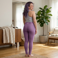 High-Waist Purple Yoga Leggings — Lightweight Stretch Activewear