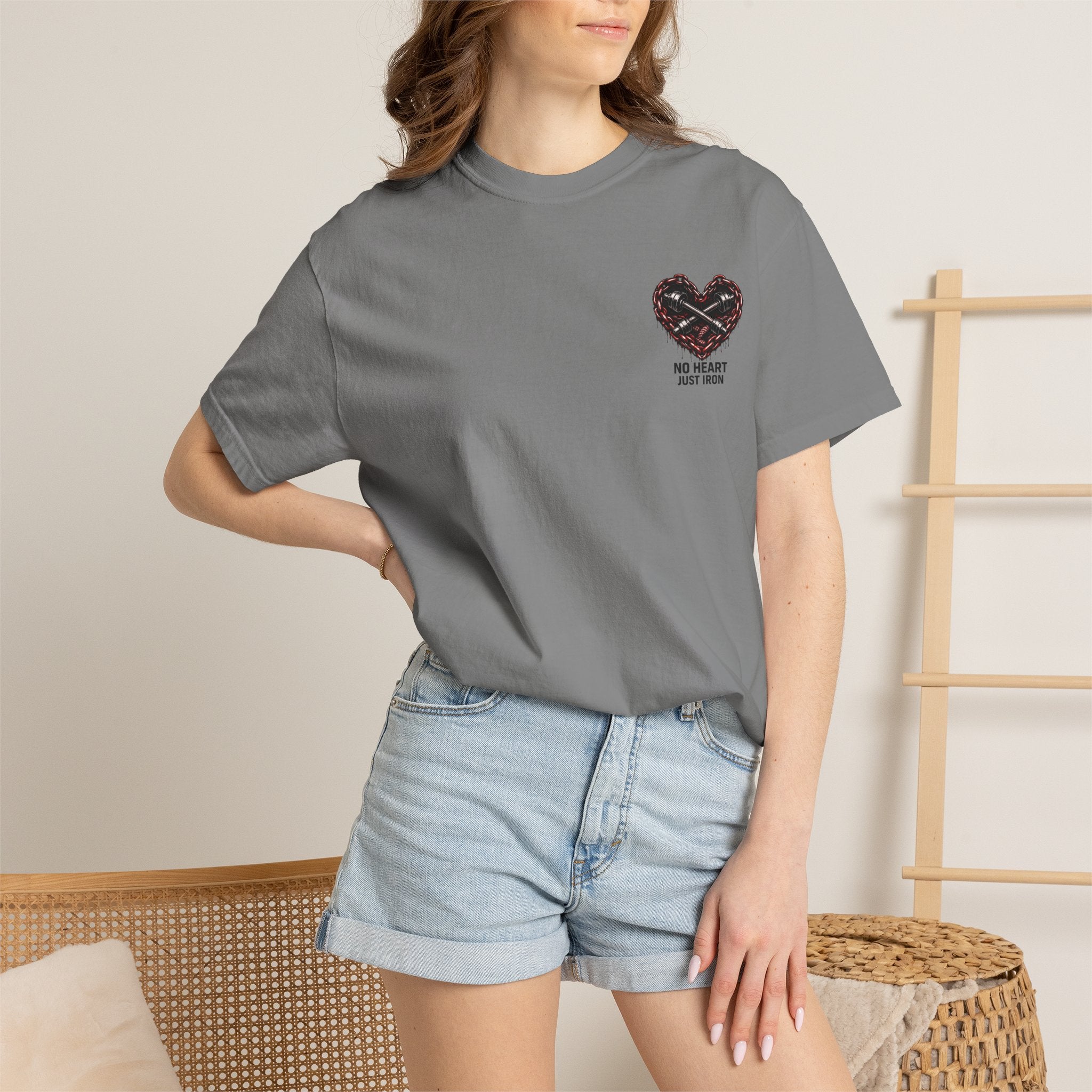 Copy of Gym Streetwear Comfort Tee — Trendy Plus-Size Garment-Dyed T-Shirt