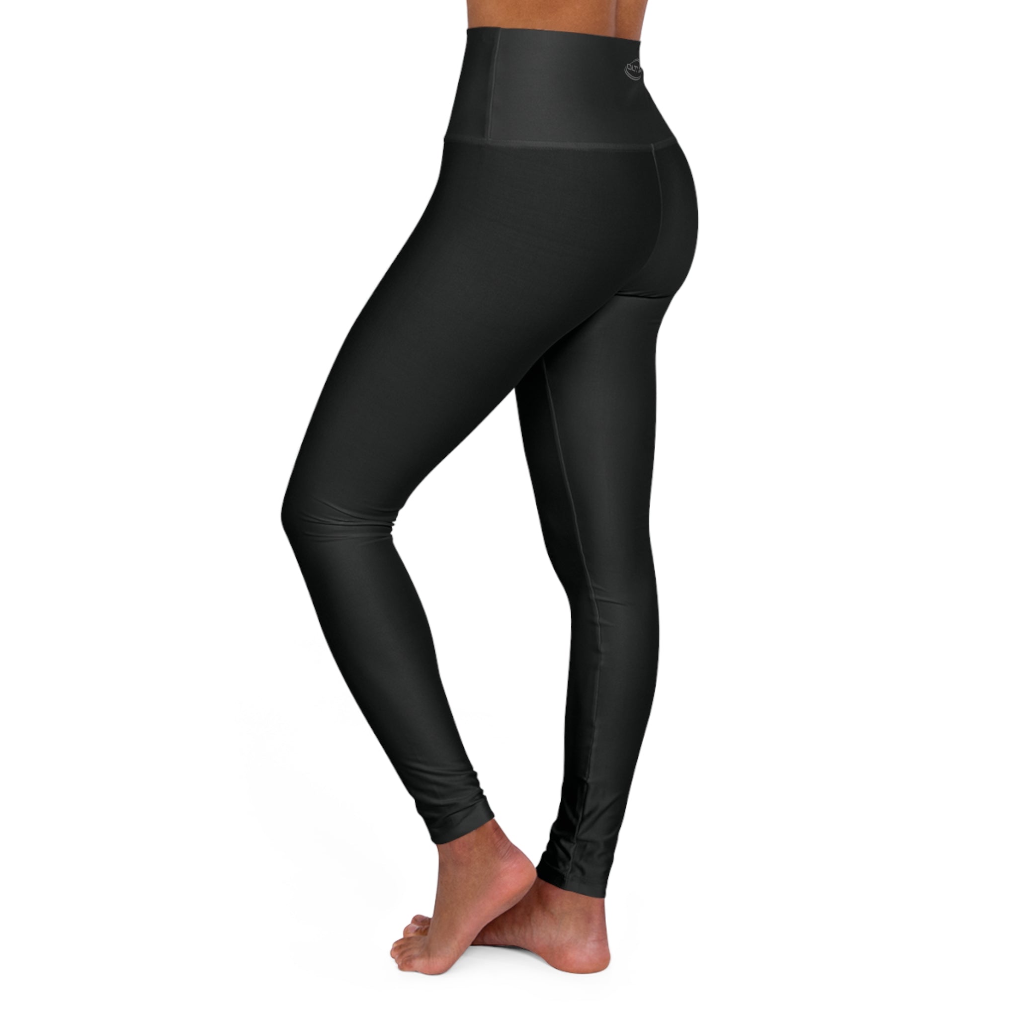 High-Waist Yoga Leggings – All-Over Print Athletic Tights